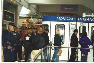 The Group Rode The Monorail While Touring Seattle